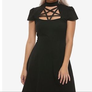 ROYAL BONES BY TRIPP MOCK NECK PENTAGRAM DRESS